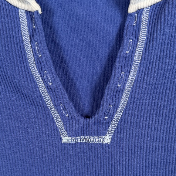 Urban Outfitters Blue Ribbed Crop Top. Out from Under. Baby tee. Women’s M/L - Picture 3 of 4